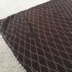 Brown and Silver Sheer Scarf EUC